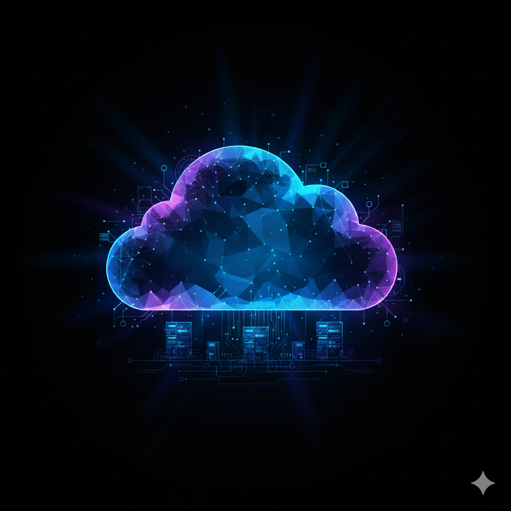 Cloud and AI graphic